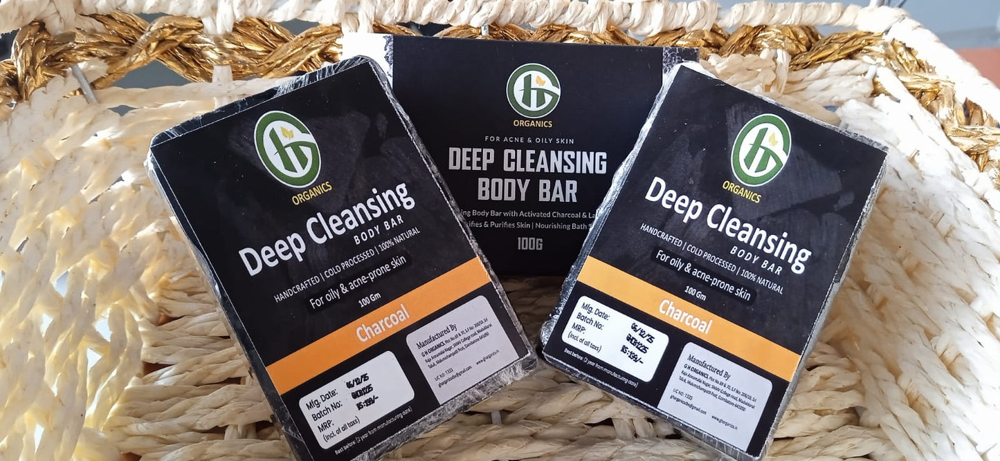 Deep Cleansing Body Bar Combo Charcoal